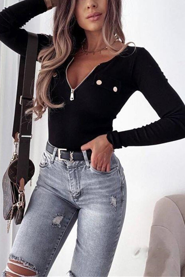 Glamora™ | Ribbed Top