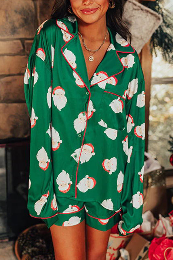 Glamora™ | Satin Pyjama Shorts Set