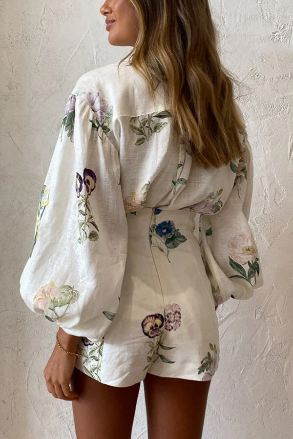 Glamora™ | Floral Shorts Set