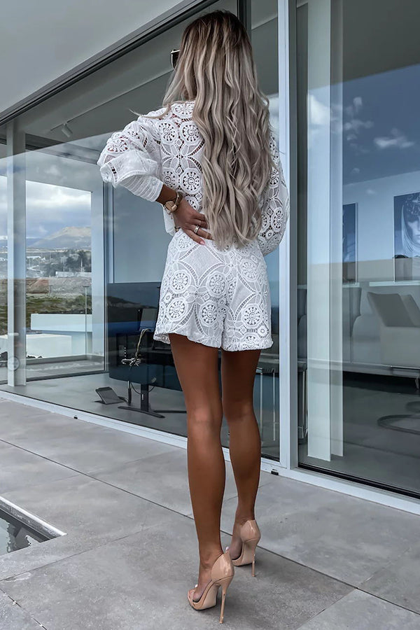 Glamora™ | Crochet Shorts Set