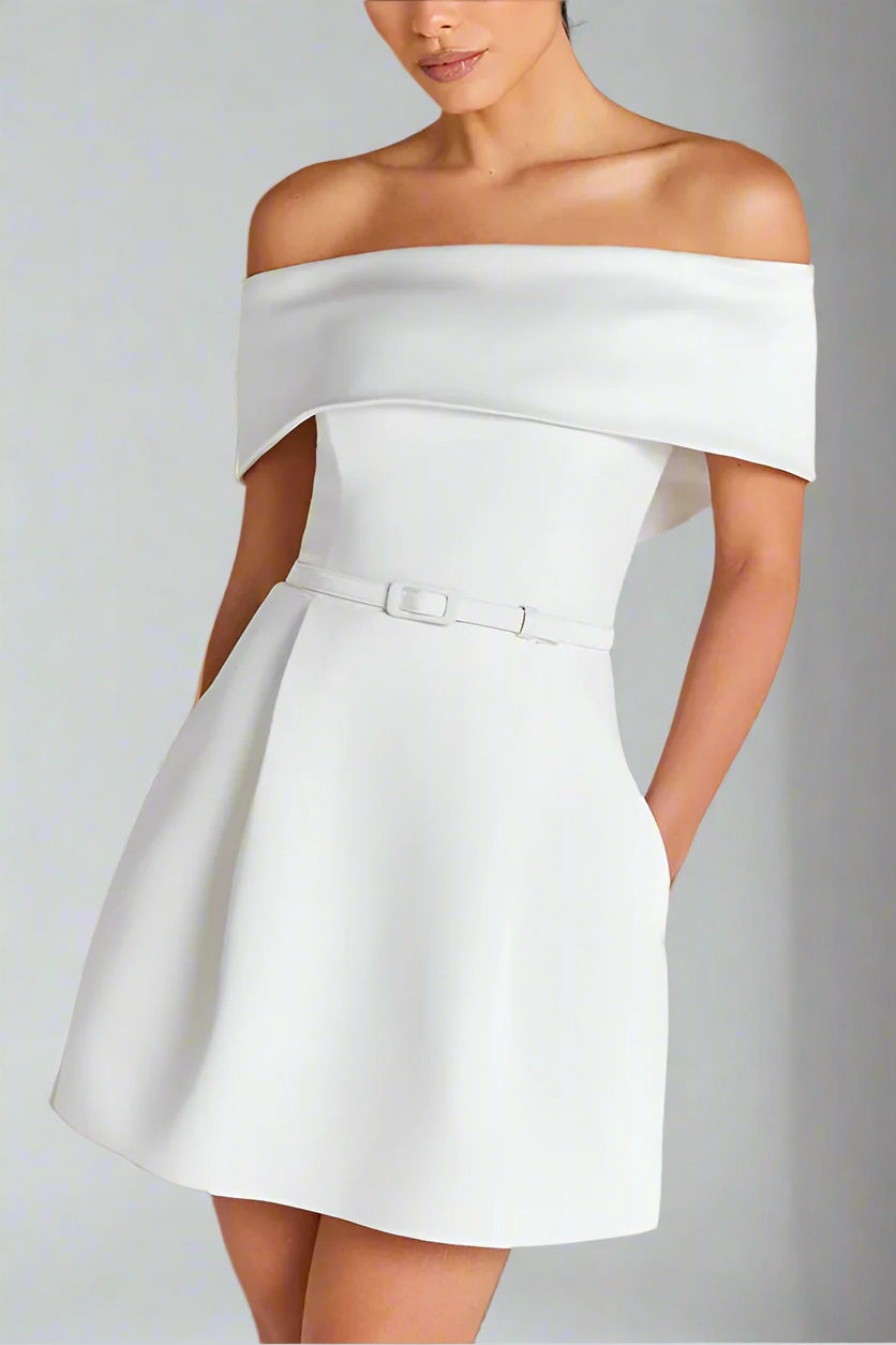 Glamora™ | Elegant Bandeau Dress