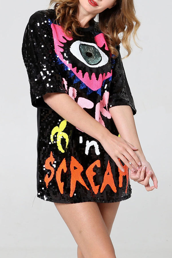 Glamora™ | Sequined T-Shirt