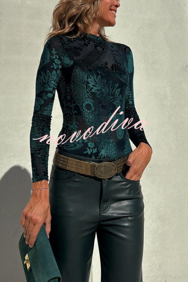 Glamora™ | Antarey Velvet Bodysuit