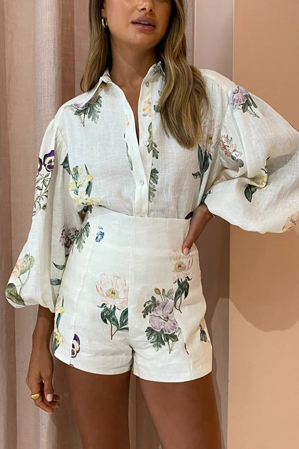 Glamora™ | Floral Shorts Set