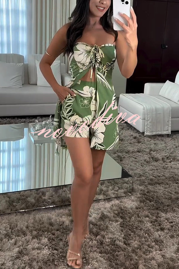 Glamora™ | Floral Shorts Set