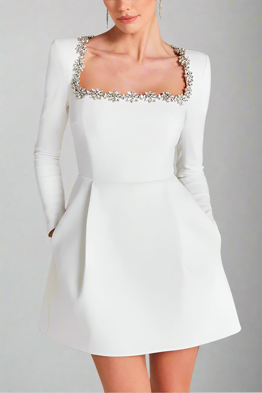 Glamora™ | Velvet Jewel Dress