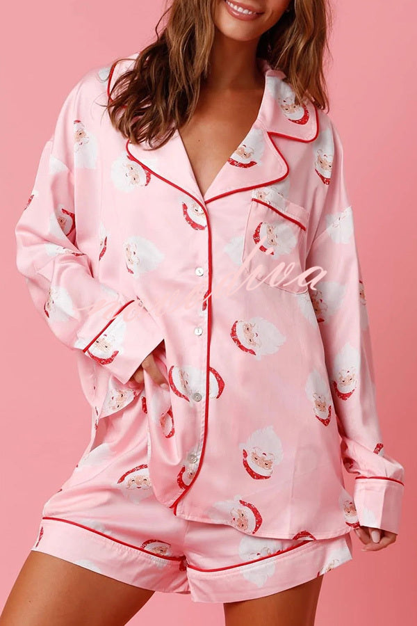 Glamora™ | Satin Pyjama Shorts Set