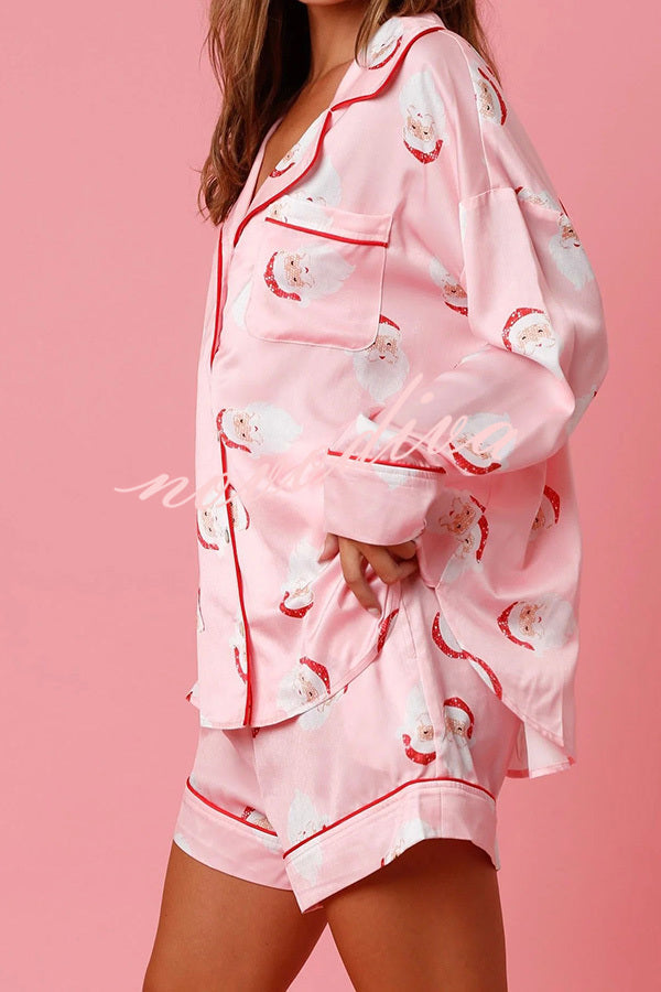 Glamora™ | Satin Pyjama Shorts Set