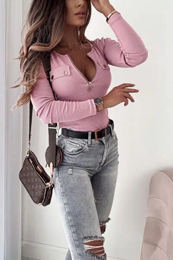 Glamora™ | Ribbed Top