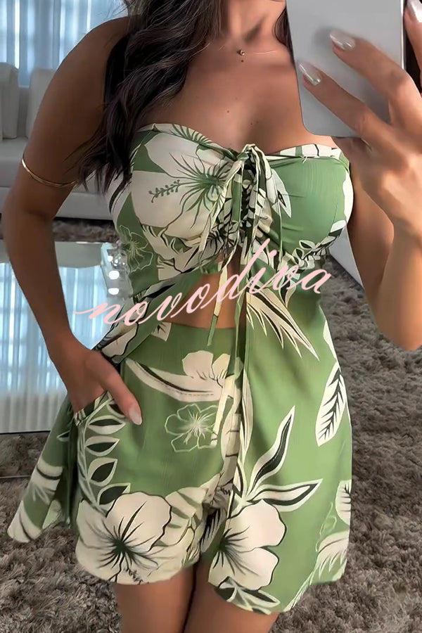 Glamora™ | Floral Shorts Set