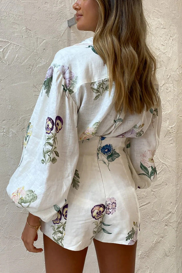 Glamora™ | Floral Shorts Set