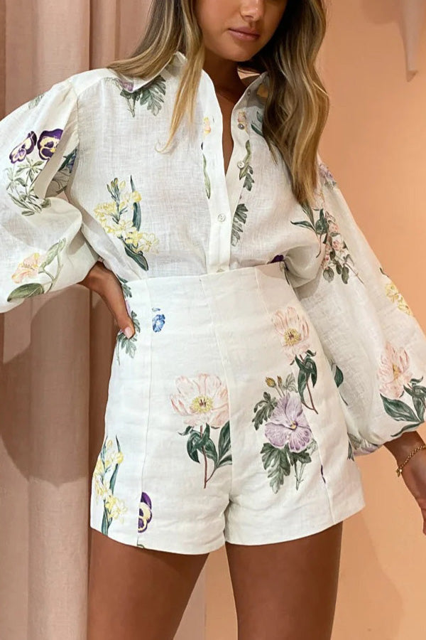 Glamora™ | Floral Shorts Set
