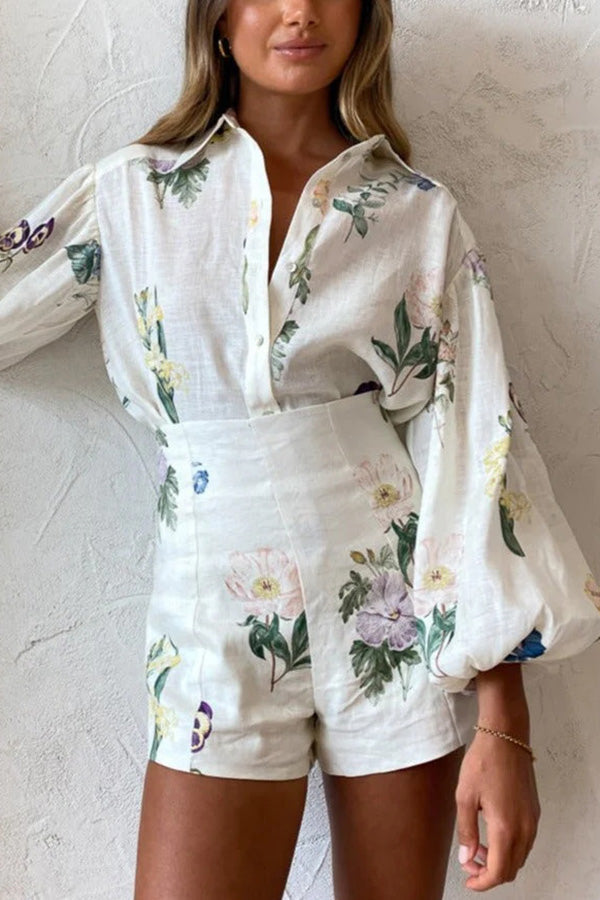 Glamora™ | Floral Shorts Set