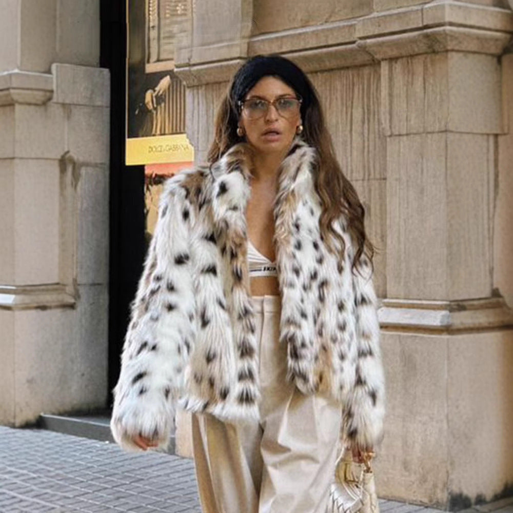 Leopard Fluffy Coat