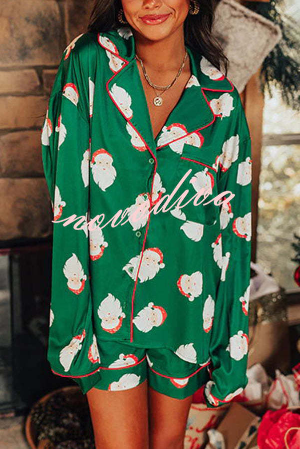 Glamora™ | Satin Pyjama Shorts Set