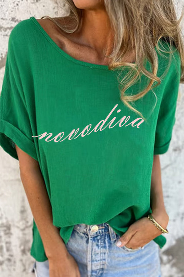 Glamora™ | Linen T-Shirt