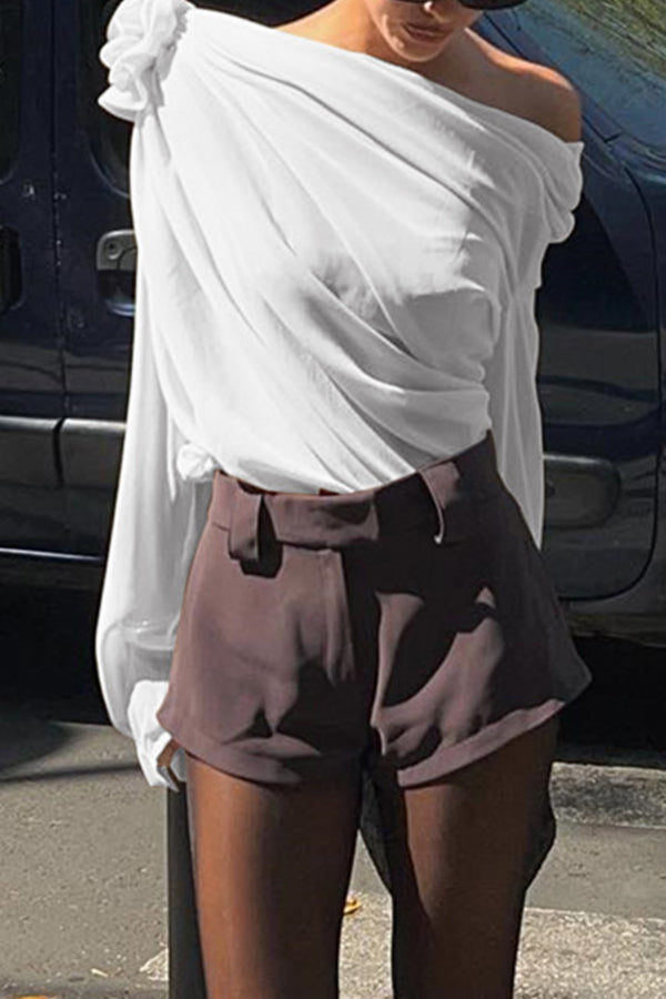 Glamora™ | Tulle Off Blouse