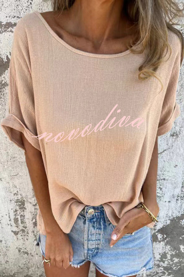 Glamora™ | Linen T-Shirt