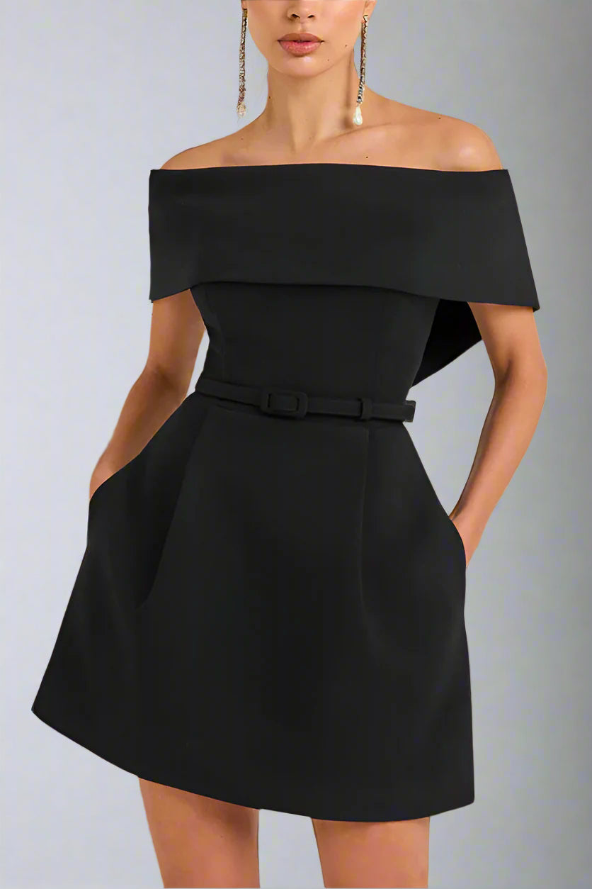 Glamora™ | Elegant Bandeau Dress