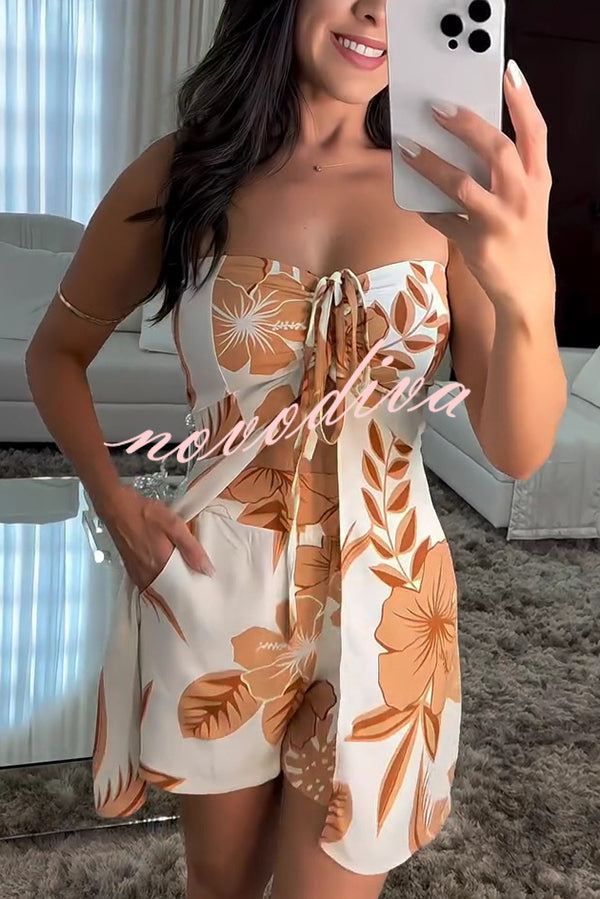 Glamora™ | Floral Shorts Set