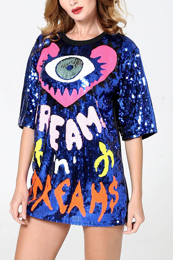 Glamora™ | Sequined T-Shirt