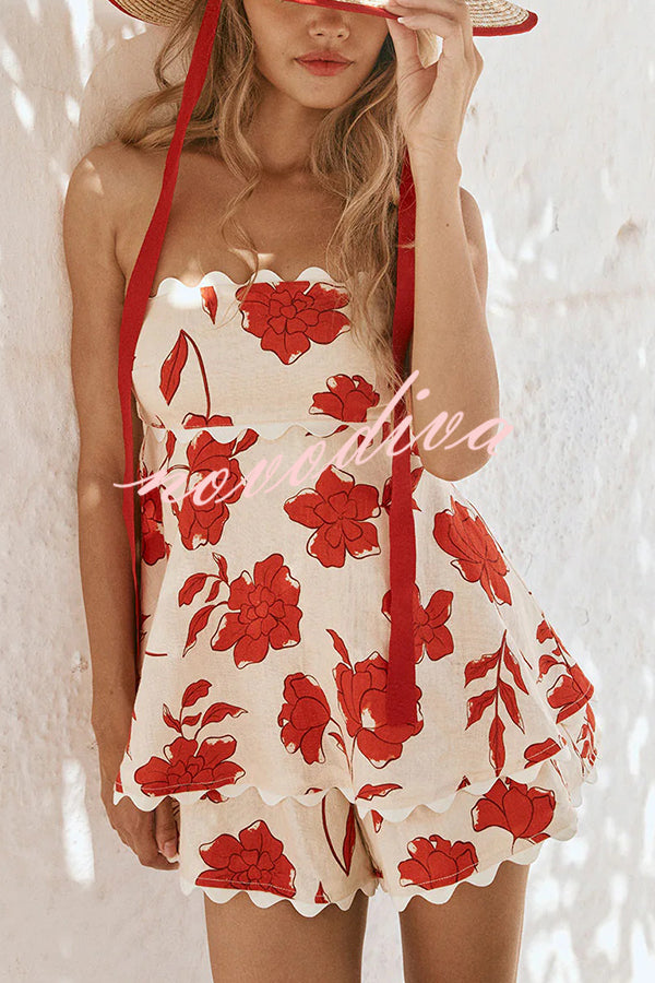 Glamora™ | Floral Shorts Set