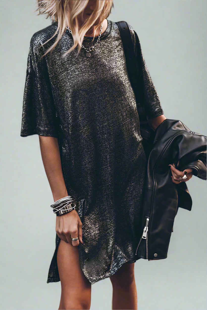 Glamora™ | Slit Mini Dress