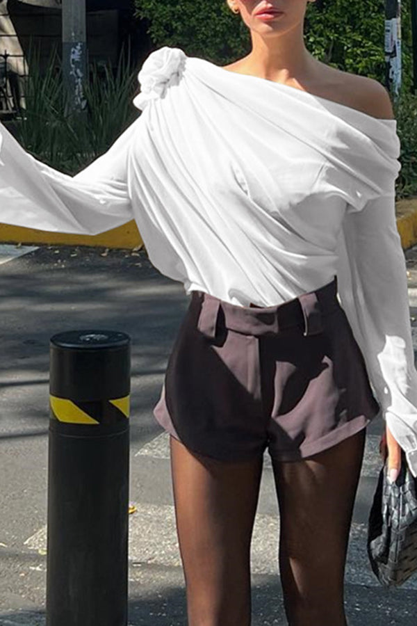 Glamora™ | Tulle Off Blouse