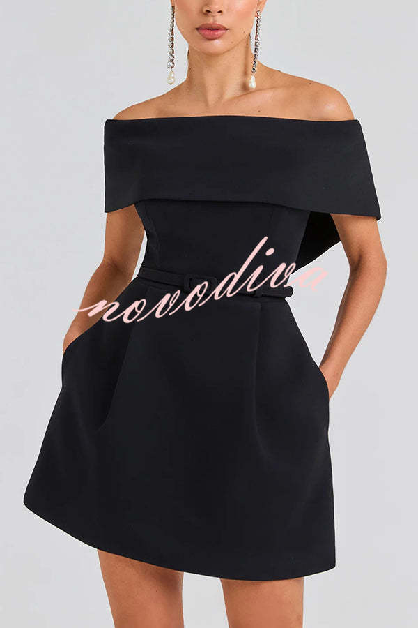 Glamora™ | Elegant Bandeau Dress